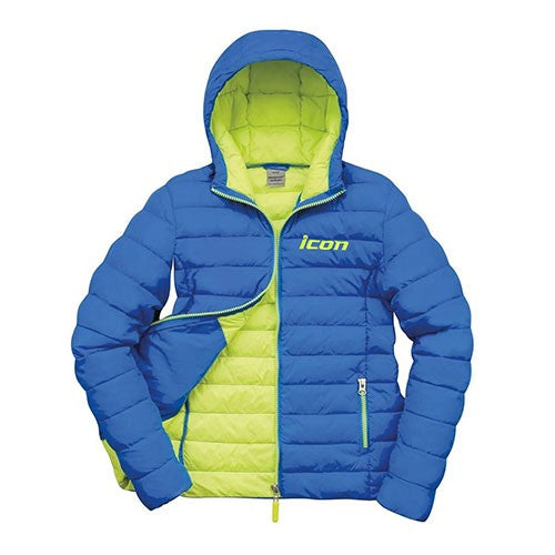 Women's ICON Embroidered Quilted Hooded 'Puffer' Jacket