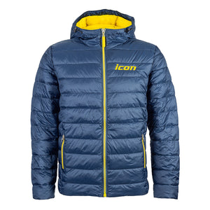 Men's ICON Embroidered Quilted Hooded 'Puffer' Jacket